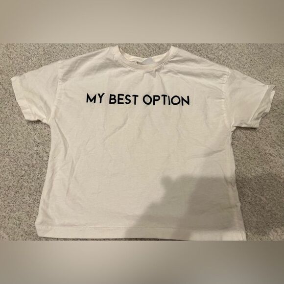 Zara girls My Best Option Pocket Short Sleeve T-Shirt Sz 9 - Picture 2 of 5